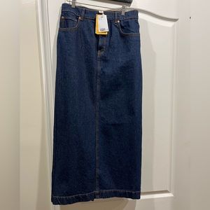 H&M denim maxi skirt